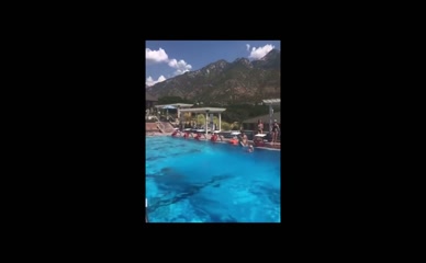 Julianne Hough diving board bikini fail