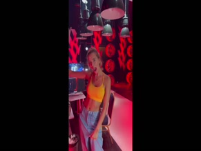 Sandra Kubicka's Bare Midriff Dance