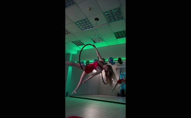 lilybetttgirl aerial hoop contortion POV