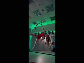 lilybetttgirl aerial hoop contortion POV