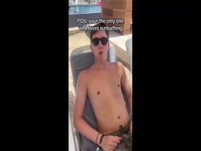 Princess Andre Bikini Top Exposure Near Pool