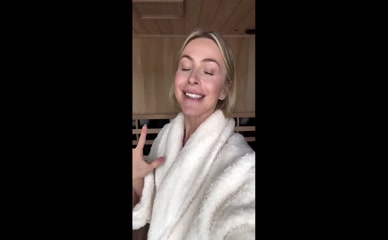 Julianne Hough Sauna Bikini Cold Plunge