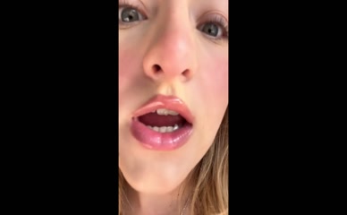 Daisy Campbell: Close-up Lip Gloss Tease