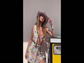 Carla Guetta Cohen Bikini Gas Station Tease