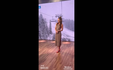 Hot News Weather Babes: Ginger Zee's Sexy Dress and Red Heels