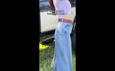 Millie Bobby Brown Denim Fashion Show