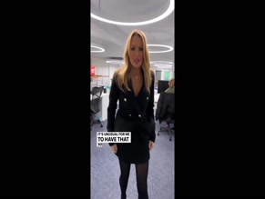 Amanda Holden's Pantyhose and Cleavage Reveal