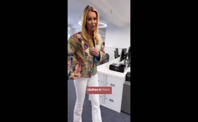 Amanda Holden's Outfit Check: Flared Jeans, Skims Top, Quilted Jacket