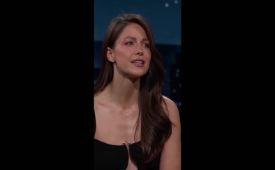 Melissa Benoist bra boob trap talk