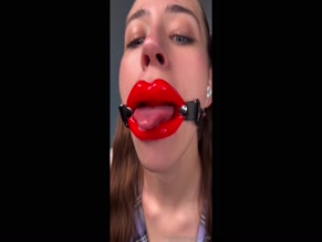 juicygaovip Gagged mouth drooling