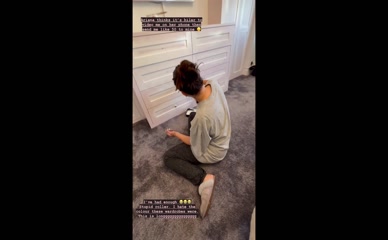 Imogen Thomas Paints Wardrobe