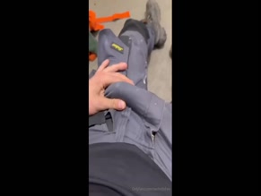 twohotbfree stroking bulge in work pants