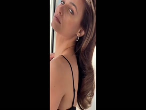 Ruxandra Porojnicu topless velvet blazer shoot