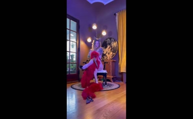 Danielle Colby nude feather boa chair dance