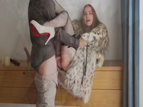 ottakoi  Fur coat sex blindfold creampie