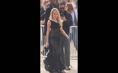 Sabrina Carpenter Sheer Dress