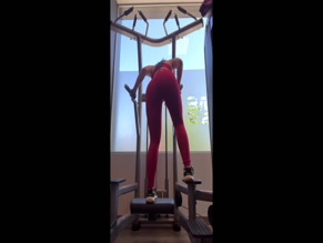 Nekane Sweet Ass Upward Bend Gym Workout
