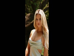 Lindsay Brewer in a revealing dress.
