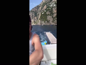 Natalie Alyn Lind bikini boat ride