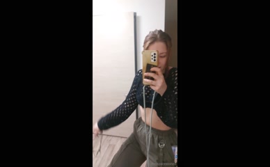b'' Topless Mirror Selfie