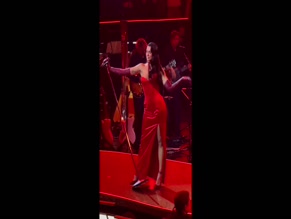 Dua Lipa Red Dress Ass Slit