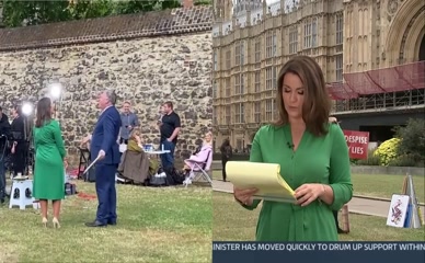 Susanna Reid's busty green dress