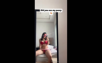 jasmineof69: Red lingerie, spread legs