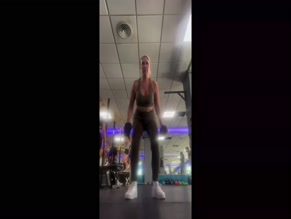 Claire Sweeney Dumbbell Squats.