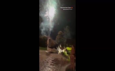 Kimberley Garner bikini bottom fireworks.