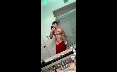 calebbury towel tease flex