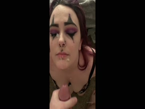 vampxgore: Goth clown facial cumshot