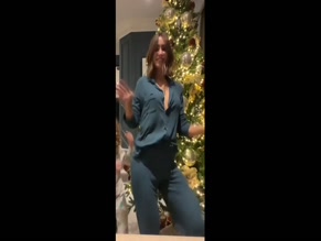 Frankie Bridge hard nipples Christmas dance