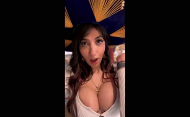 Aaliyah Yasin's full breasts spilling from top