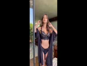 Milana Vino lingerie reveal
