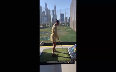 Rochelle Humes Golf Swing Fail