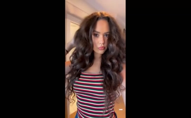 Madison Pettis shows off her tits.