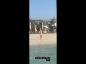 Maisie Smith Bikini Beach Walk.
