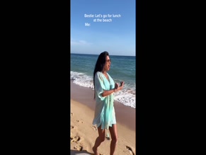 Nicole Scherzinger Beach Dance Bikini Reveal