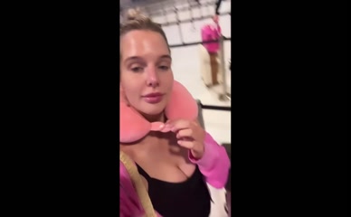 Helen Flanagan cleavage airport selfie