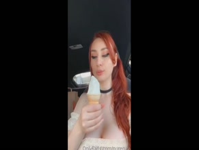 PureRuby87 Eats Ice Cream Cone Sexually
