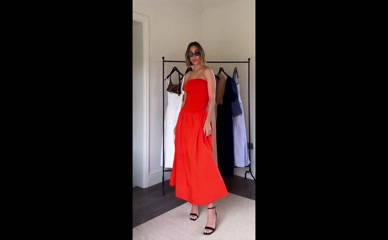 Frankie Bridge Dress Try-On: Backless, Strapless, and Slit Risk Assessment