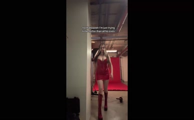 Neriah Fisher Red Dress Cleavage Ass Reveal