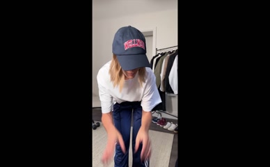 Frankie Bridge Cameltoe Leggings Try-On