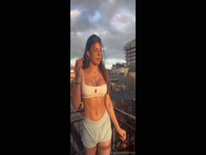 pocahontrans She shows her body to you in her shorts and bra