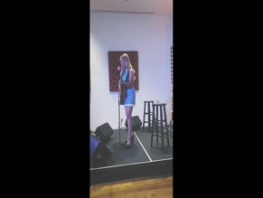 Mckenna Grace legs dress heels stage