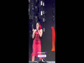 Noah Cyrus Sheer Red Dress Concert Performance