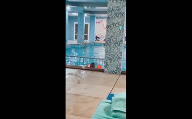 Delinda Disha legs pool.