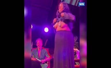Politician Flashes Crowd