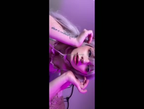 urprincessangel sexy pink lingerie showing her cleavage