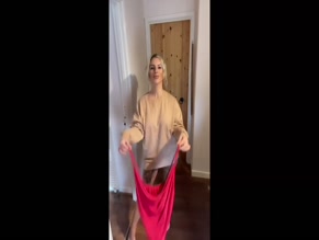 Holly J Genevieve Red Lingerie Try-On